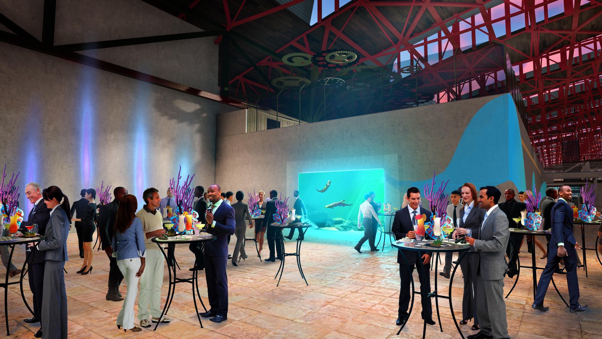 Renderings of the St. Louis Aquarium